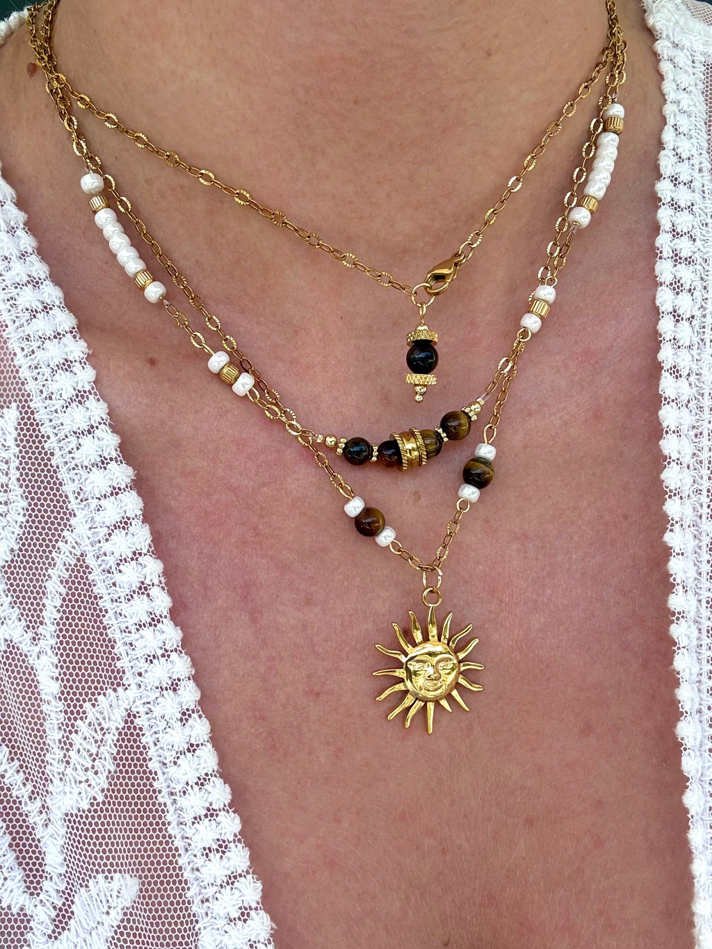 Collier Éclat - Oeil de tigre